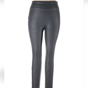 Faux Leather Leggings By Giuliana Steel Gray SPANX Size LARGE